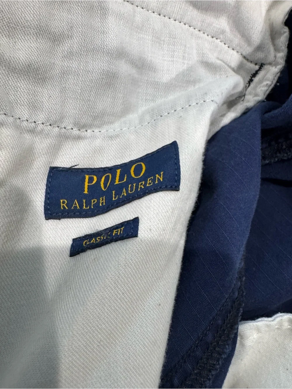 Polo by Ralph Lauren Navy Cargo Shorts with Zip Pocket